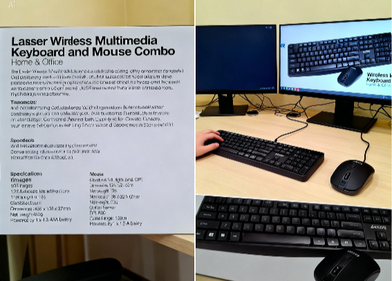 LASER WIRELESS MULTIMEDIA KEYBOARD AND MOUSE COMBO