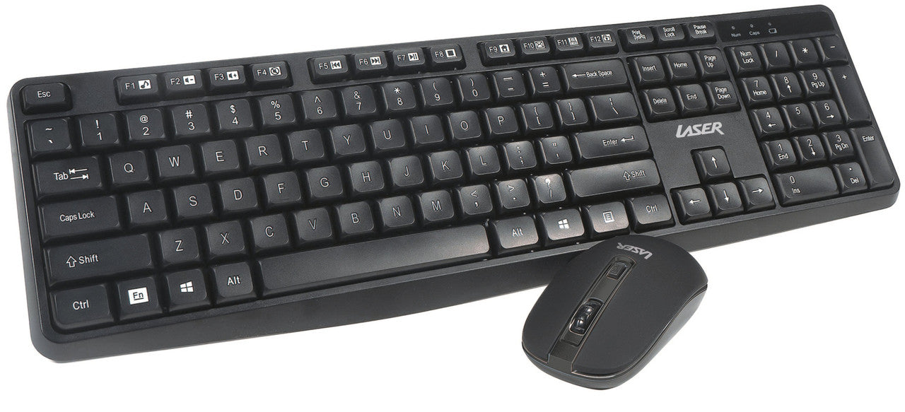 LASER WIRELESS MULTIMEDIA KEYBOARD AND MOUSE COMBO