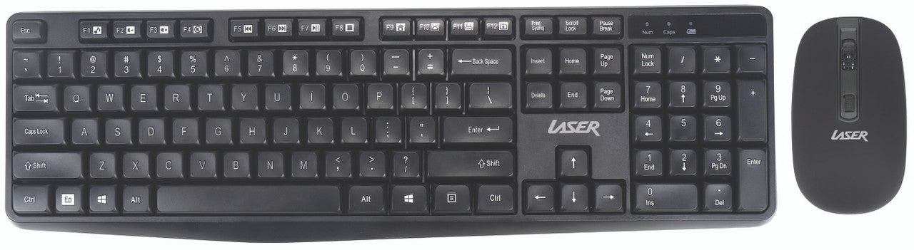 LASER WIRELESS MULTIMEDIA KEYBOARD AND MOUSE COMBO