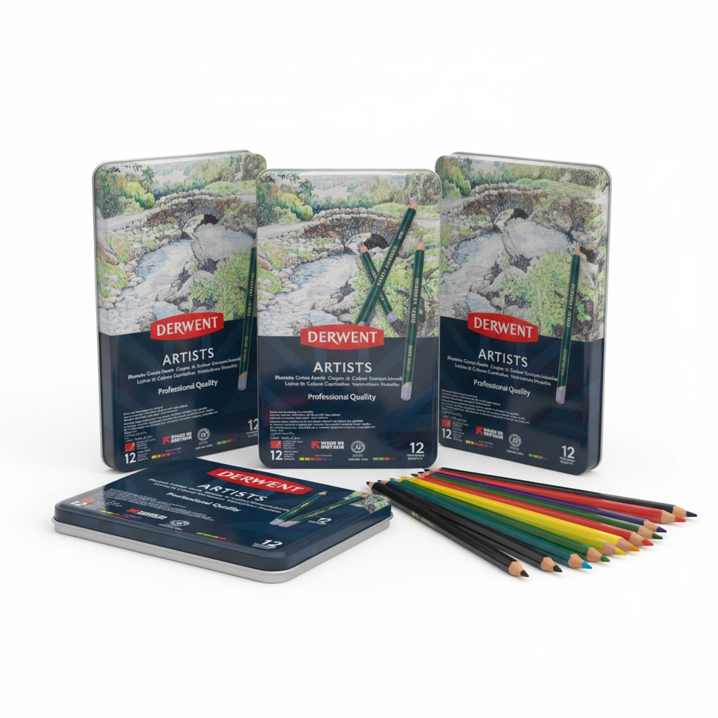 Professional Derwent Pencils - Angled View